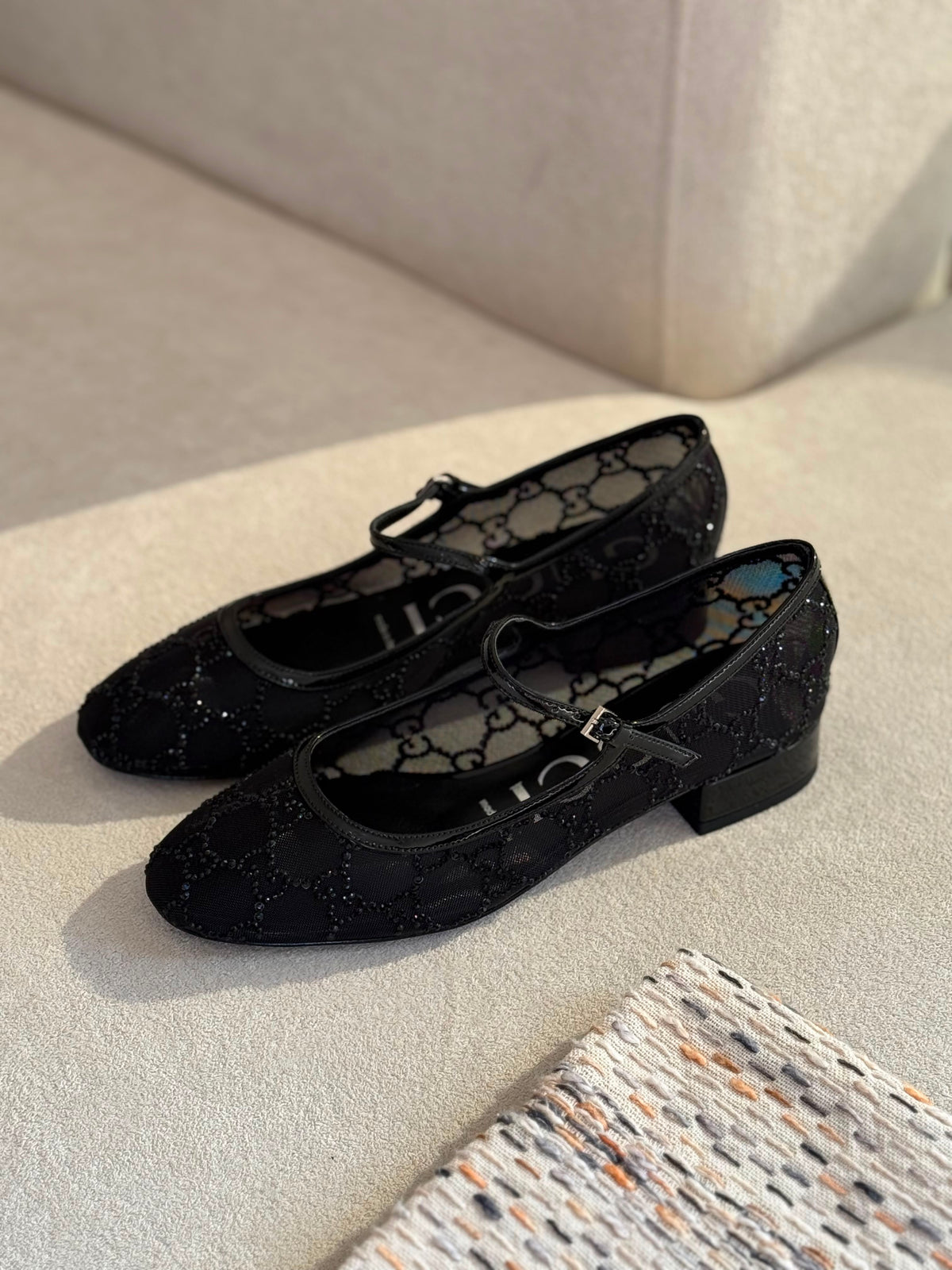 Gucci GG crystal ballet flats - 3