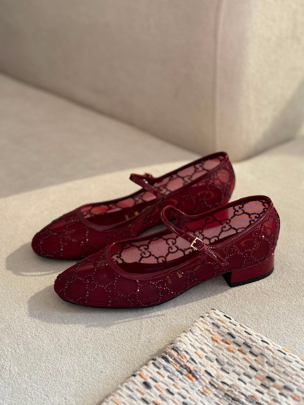 Gucci GG crystal ballet flats - 2