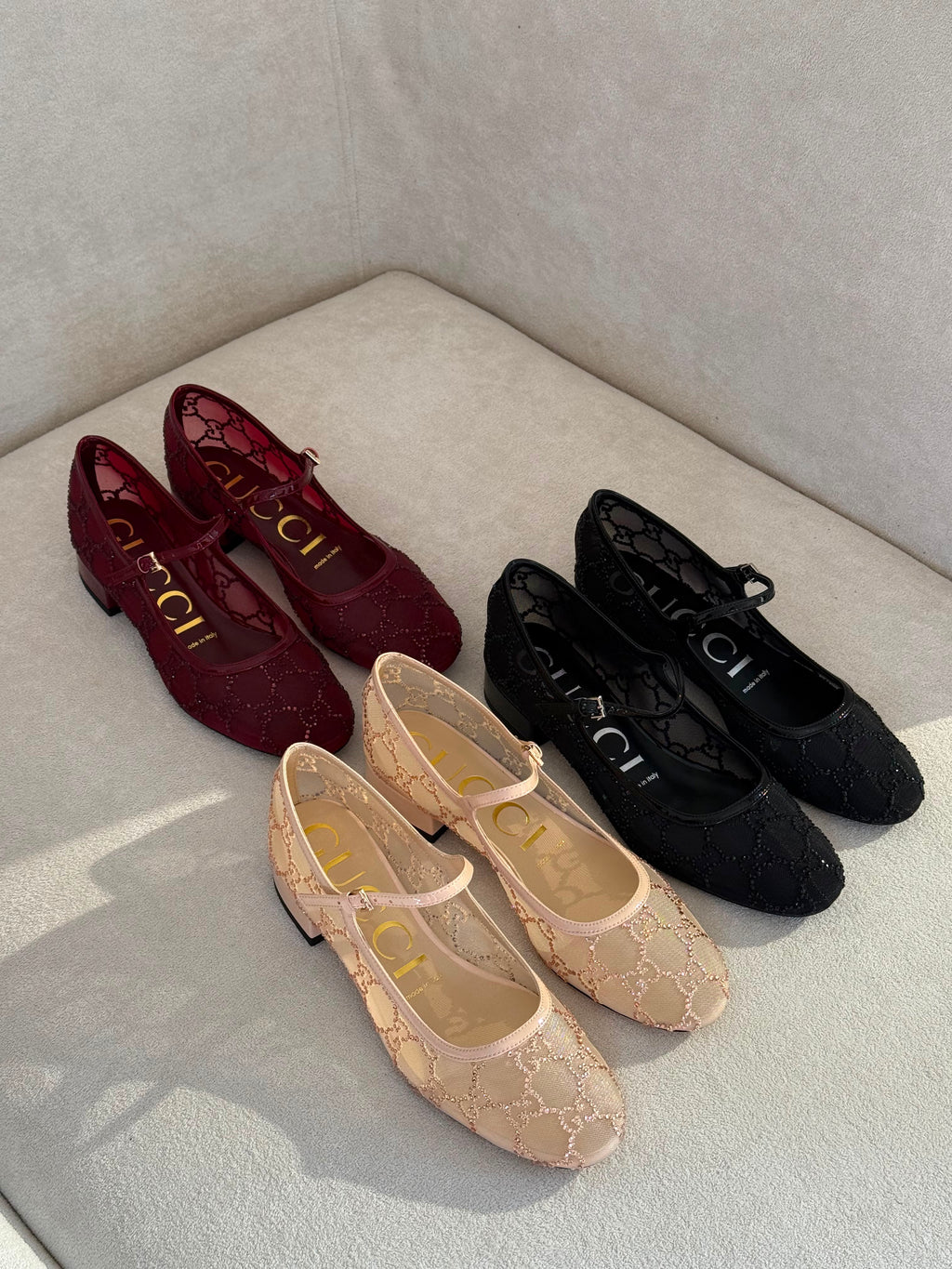 Gucci GG crystal ballet flats - 5