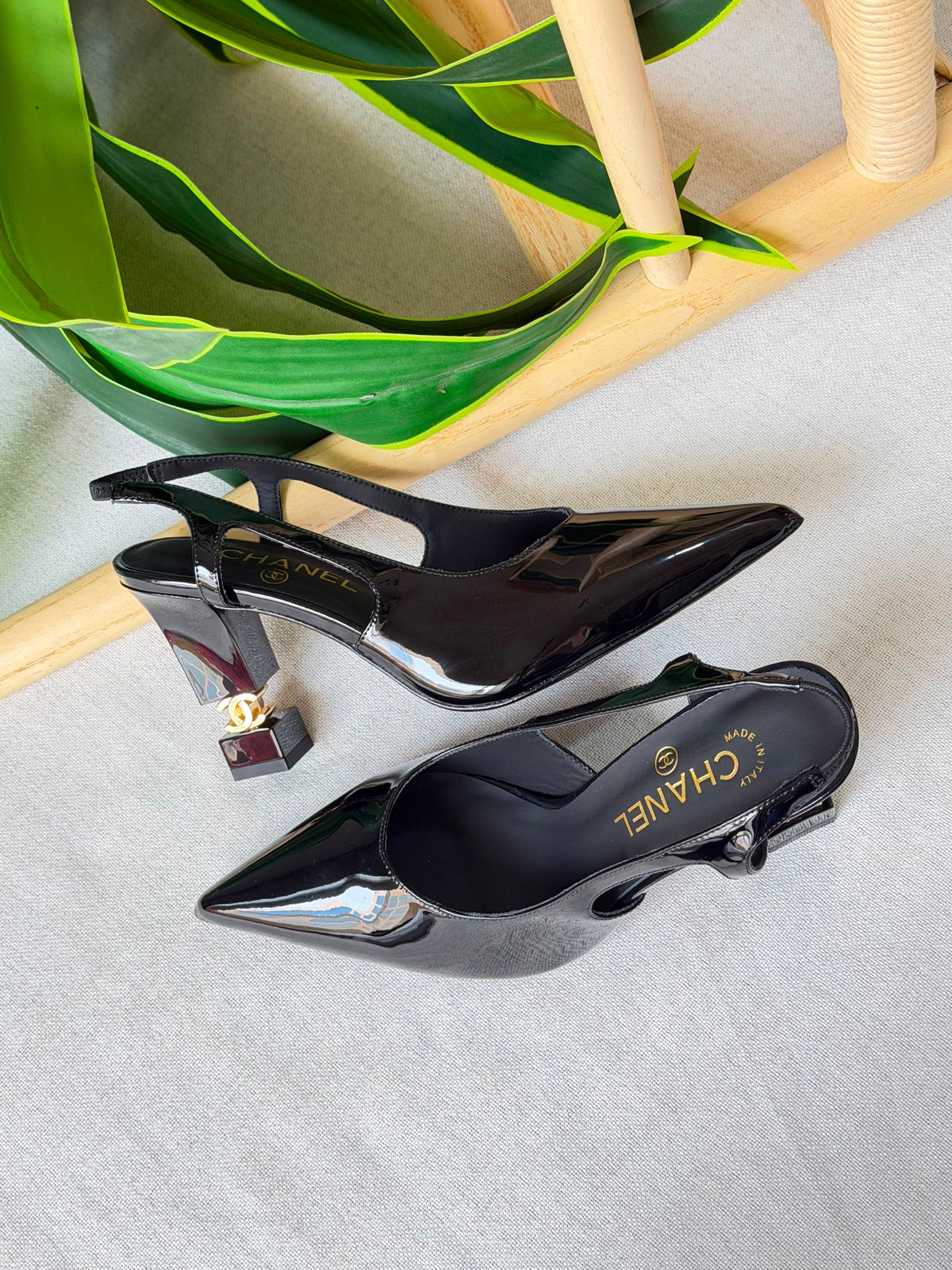 Chanel Slingbacks heeled Patent Calfskin - 2