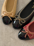 Chanel Ballerinas in Lambskin and Varnished Calfskin