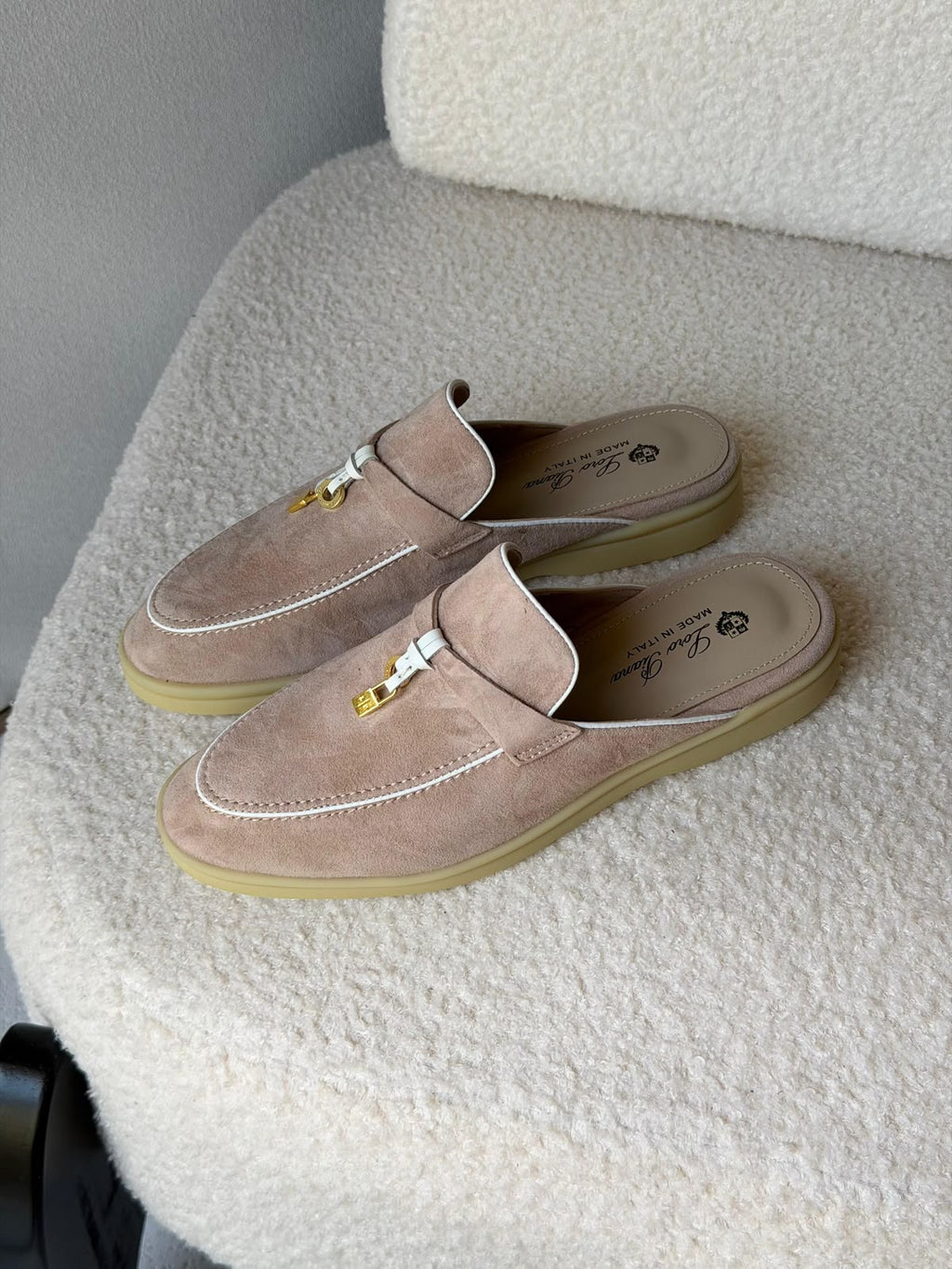 Loro Piana Babouche Charms Flat.