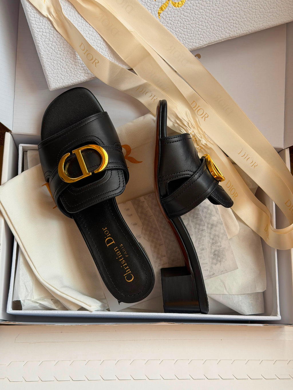 Dior 30 Montaigne Heeled Slide - 4
