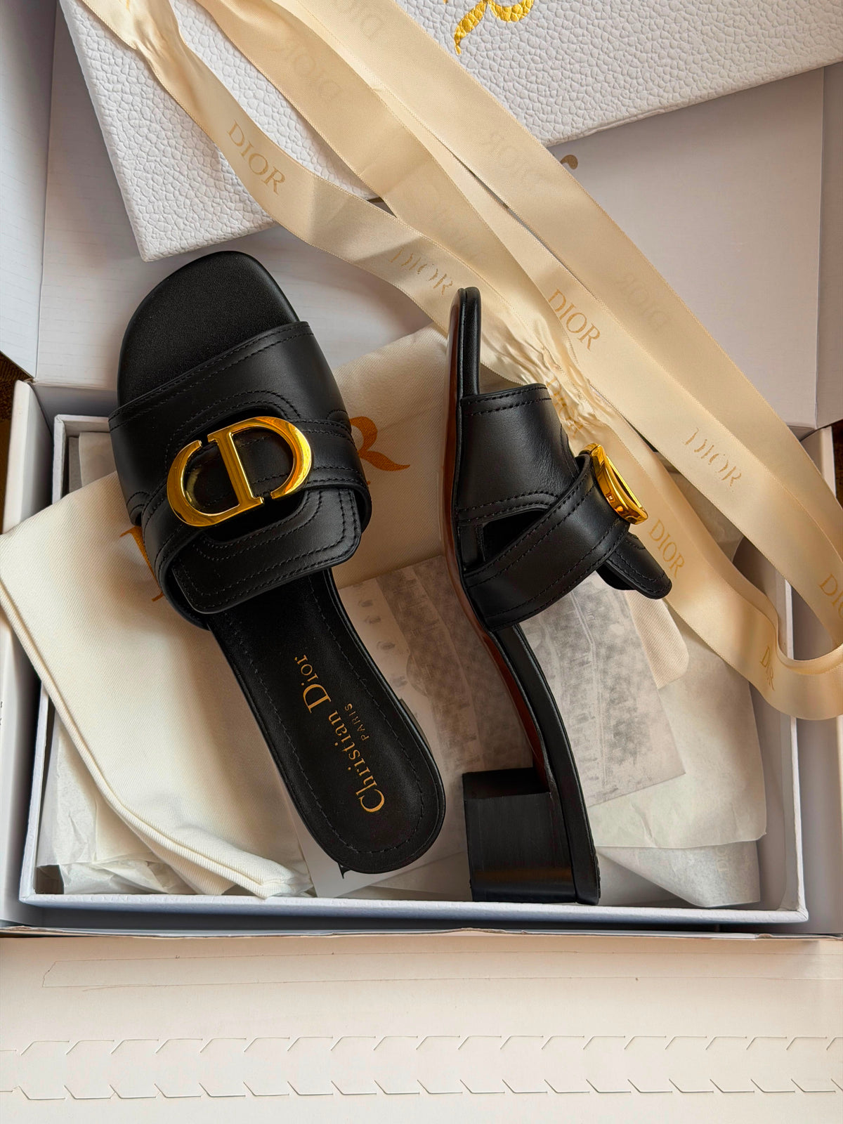 Dior 30 Montaigne Heeled Slide - 4