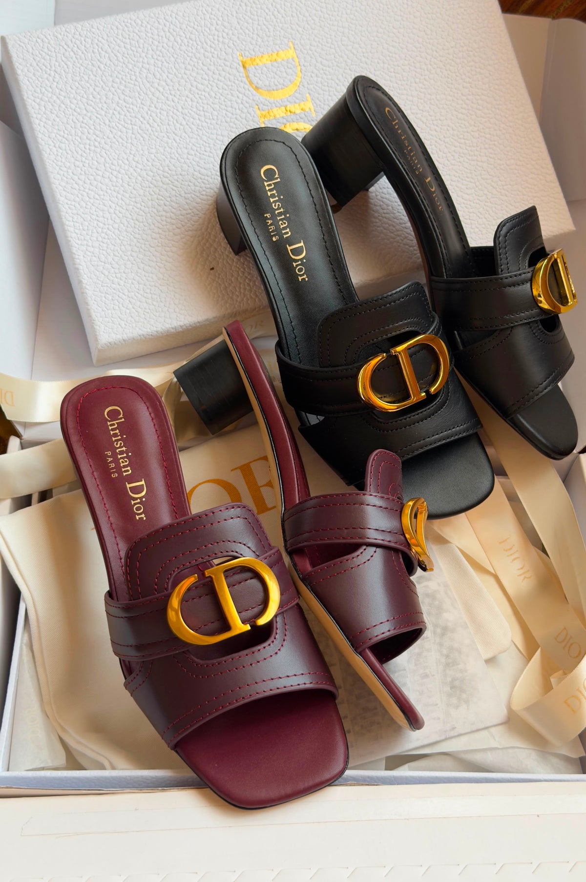Dior 30 Montaigne Heeled Slide - 5