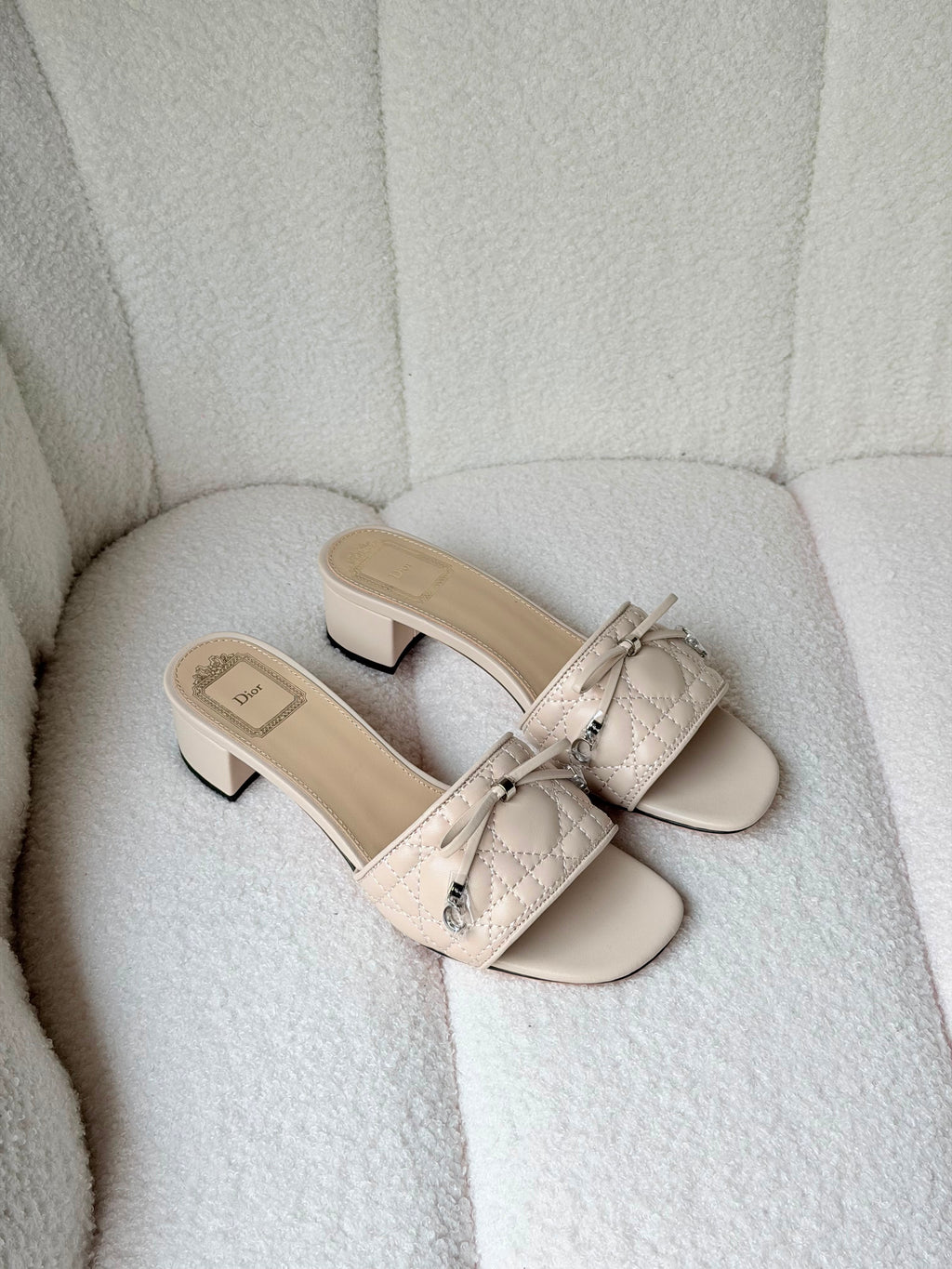 Dior Cannage Heeled Slide - 6