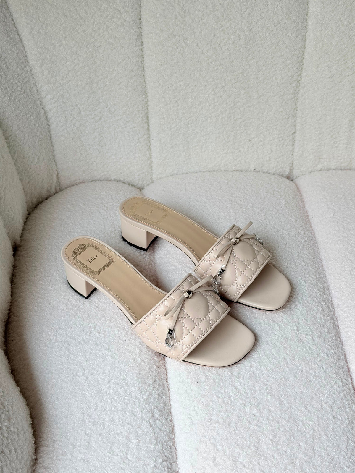 Dior Cannage Heeled Slide - 6