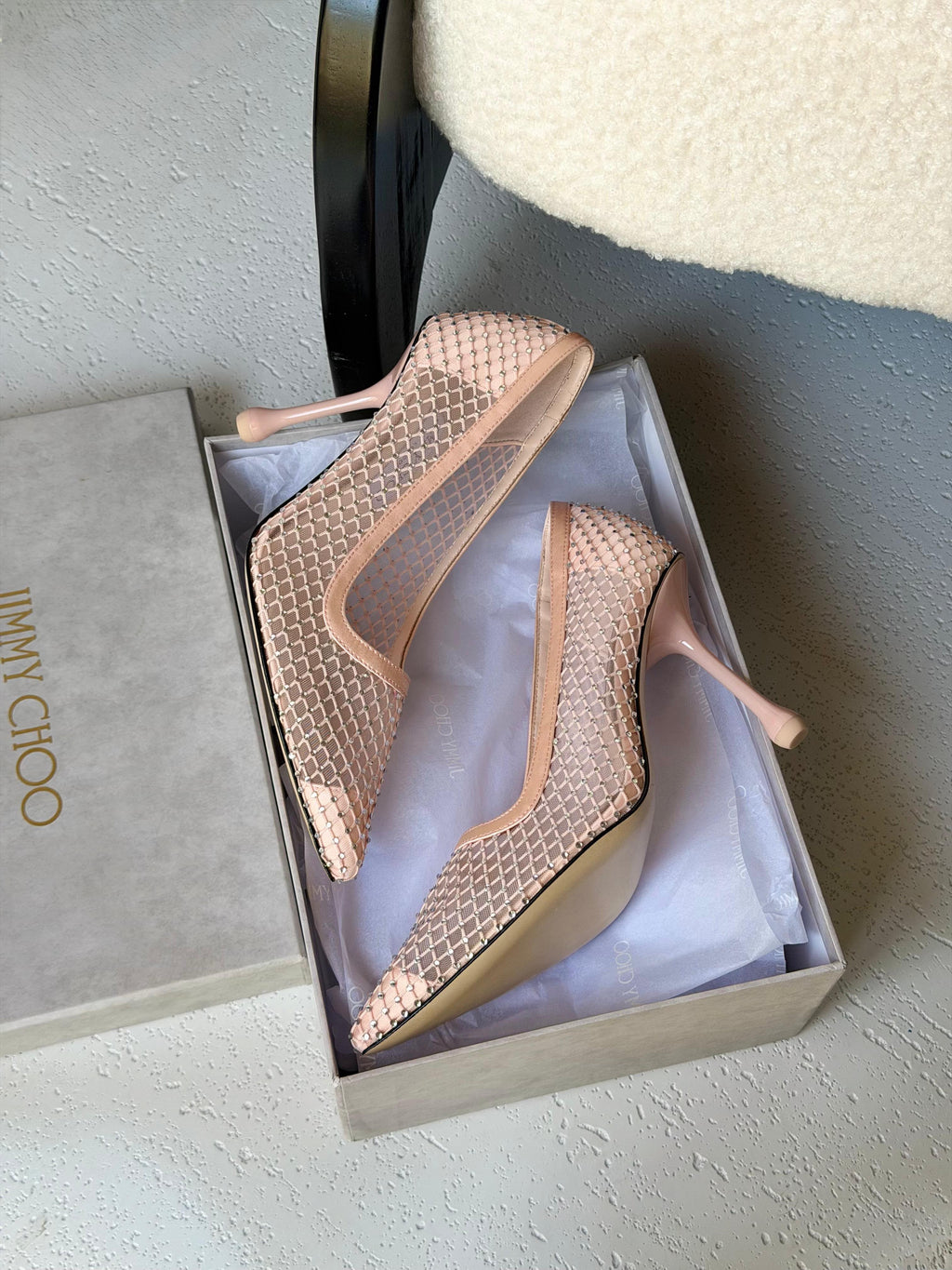 Jimmy Choo 95mm Ixia pumps - 4
