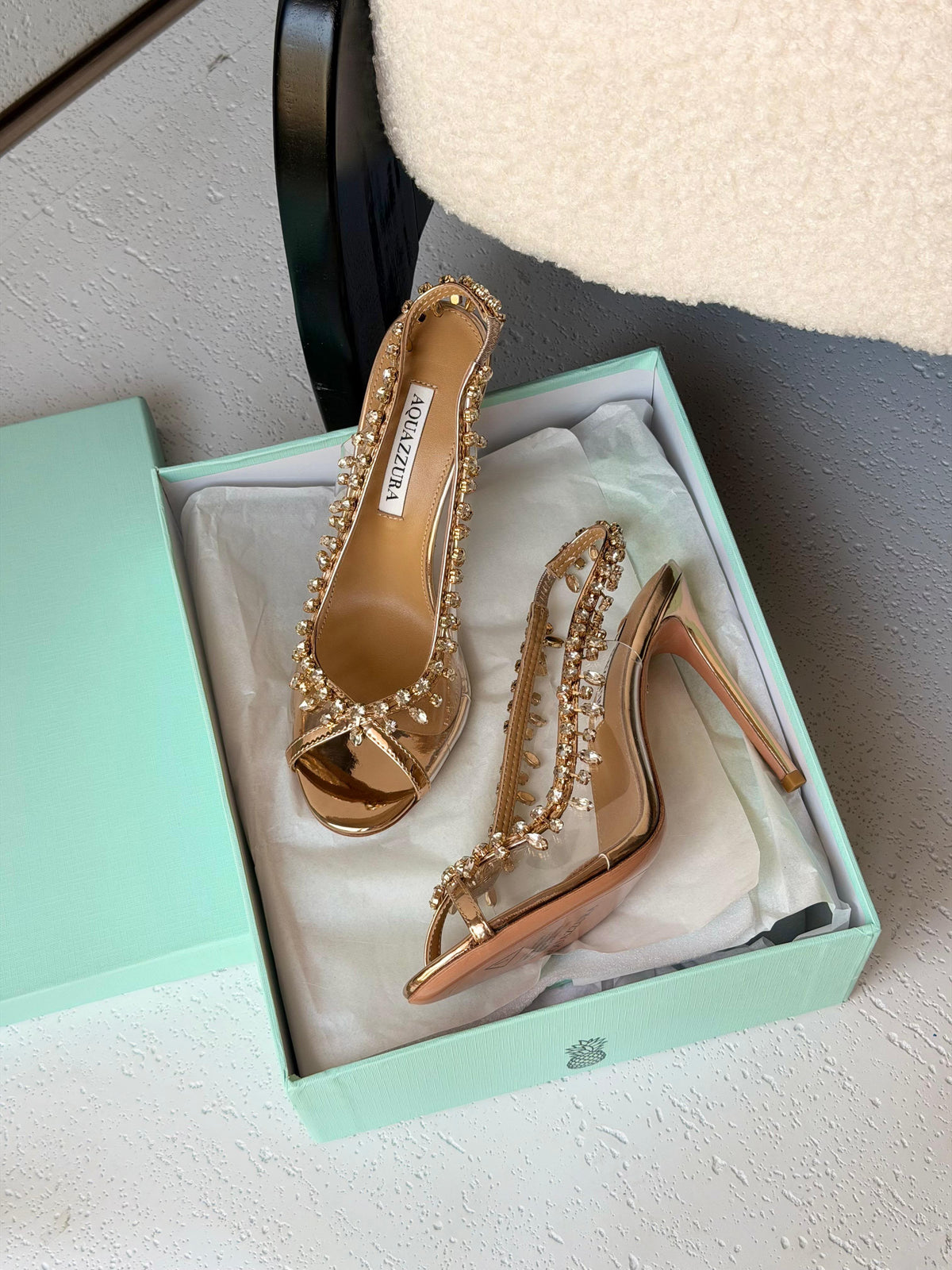 Aquazzura Temptation Crystal Sandal - 4