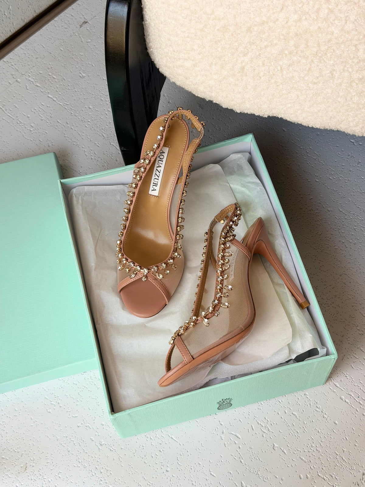 Aquazzura Temptation Crystal Sandal