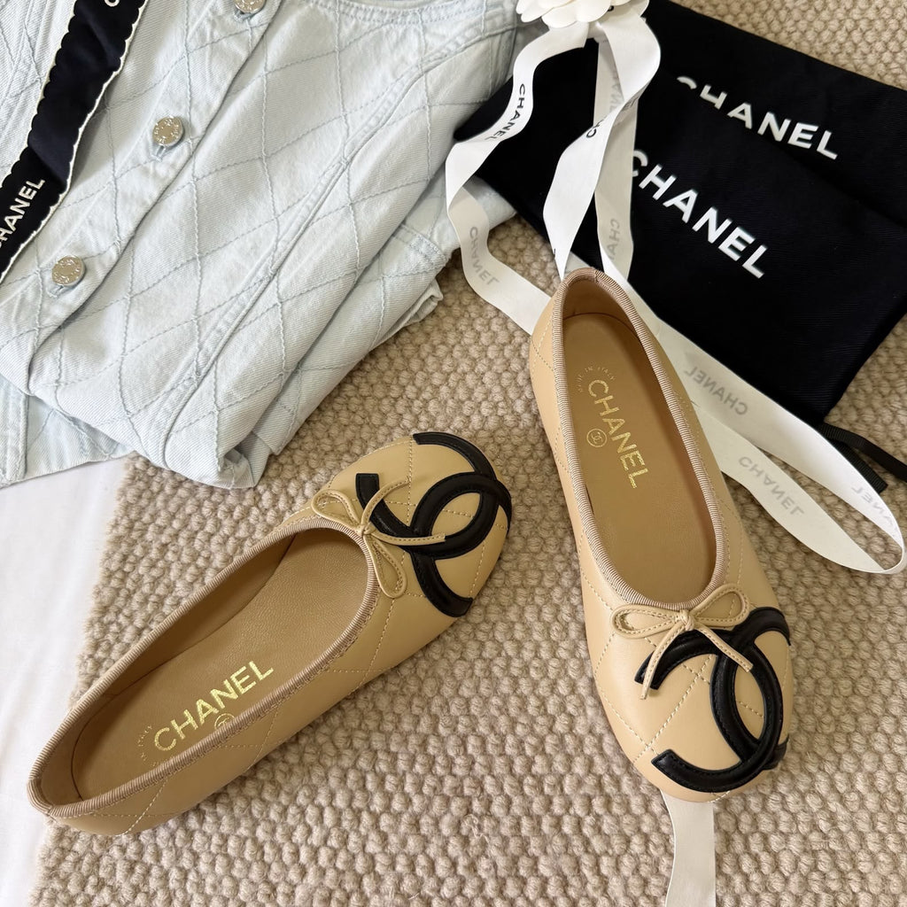 Chanel Lambskin Quilted CC Cambon Ballet - 2