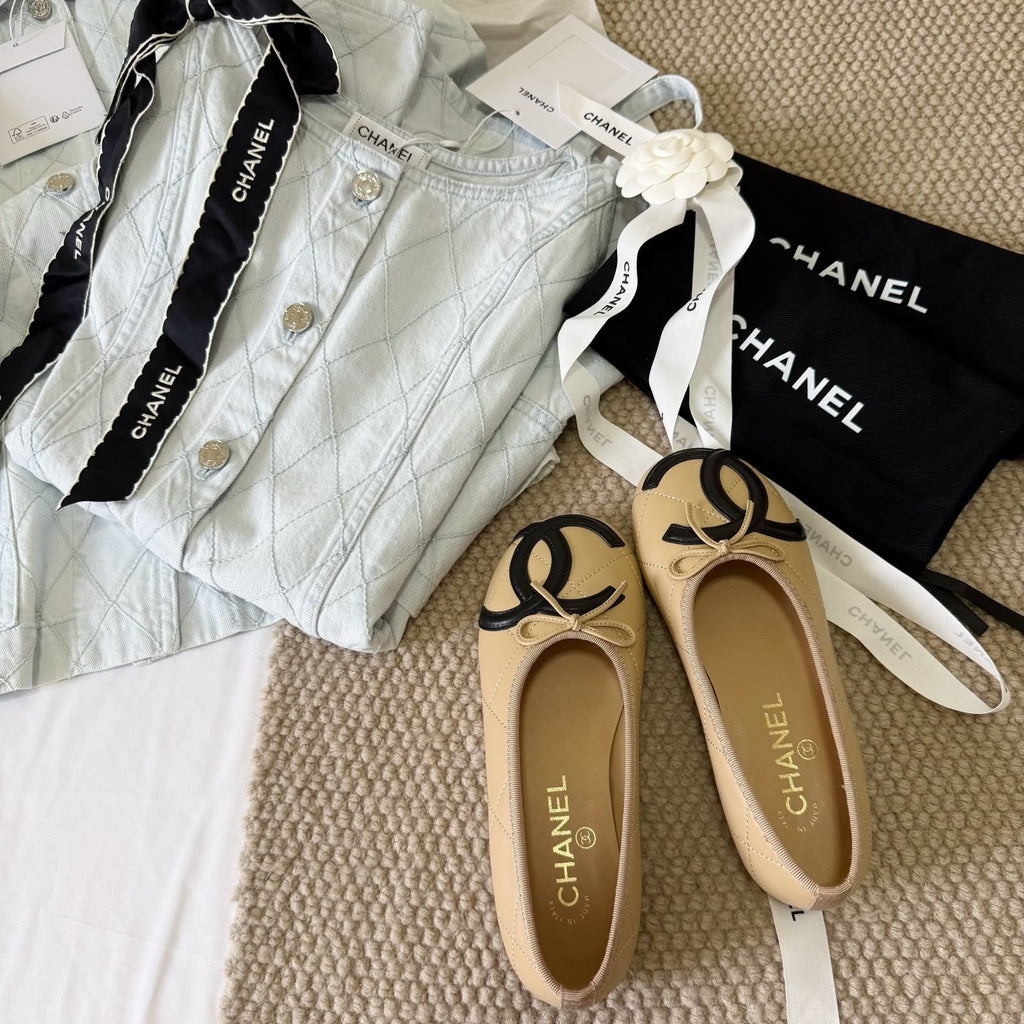 Chanel Lambskin Quilted CC Cambon Ballet - 3