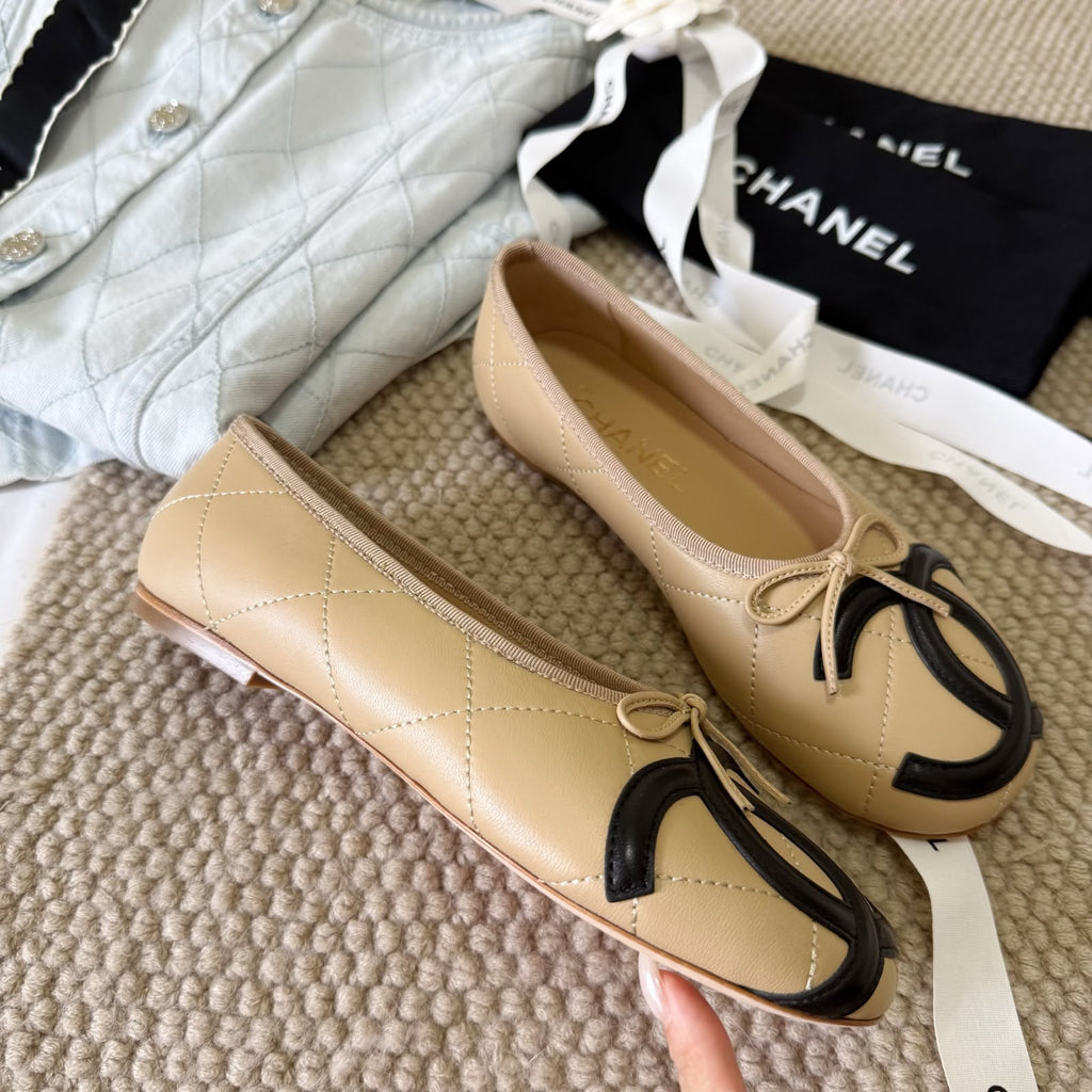 Chanel Lambskin Quilted CC Cambon Ballet - 4