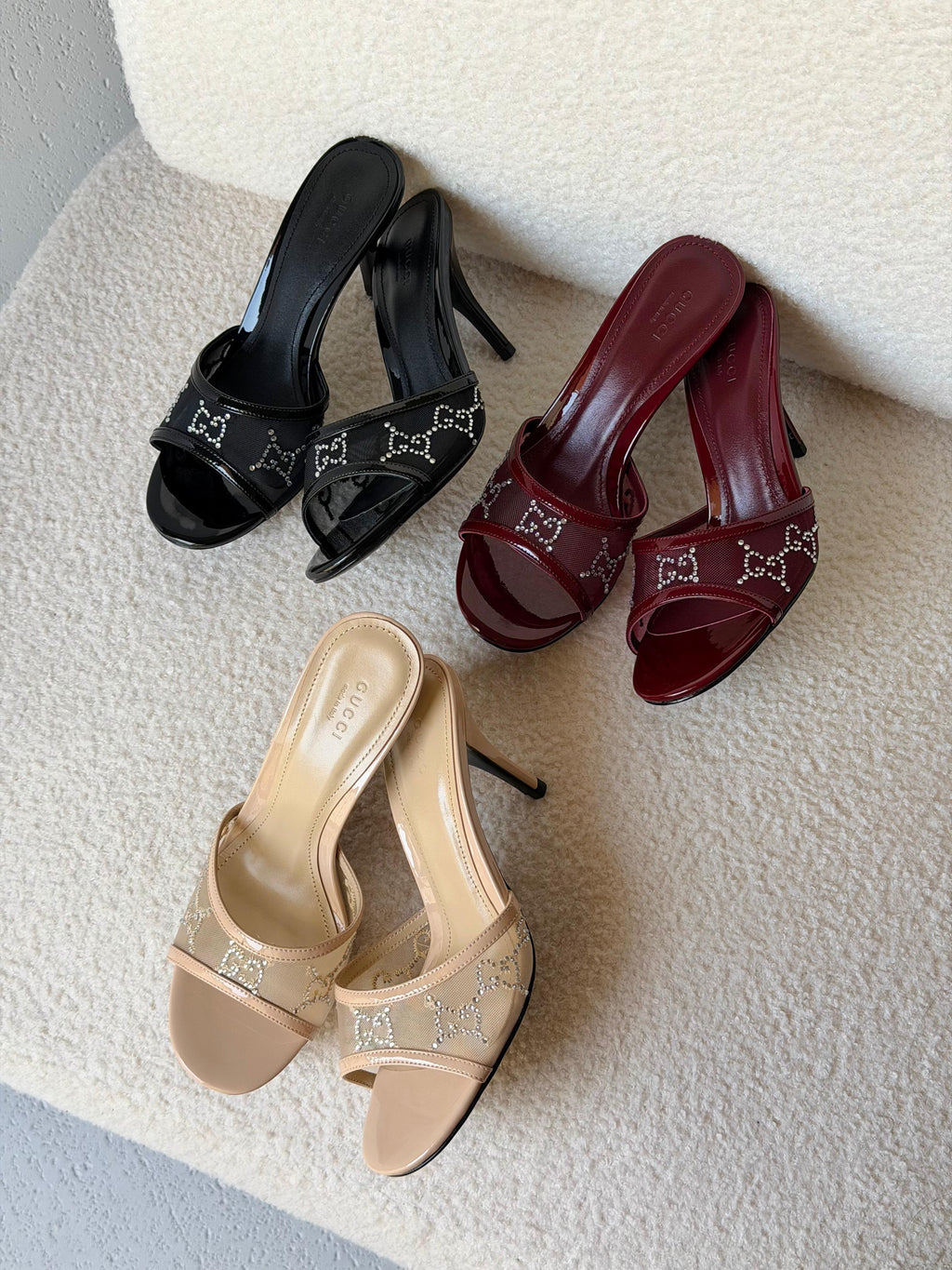 Gucci GG crystal sandals - 3