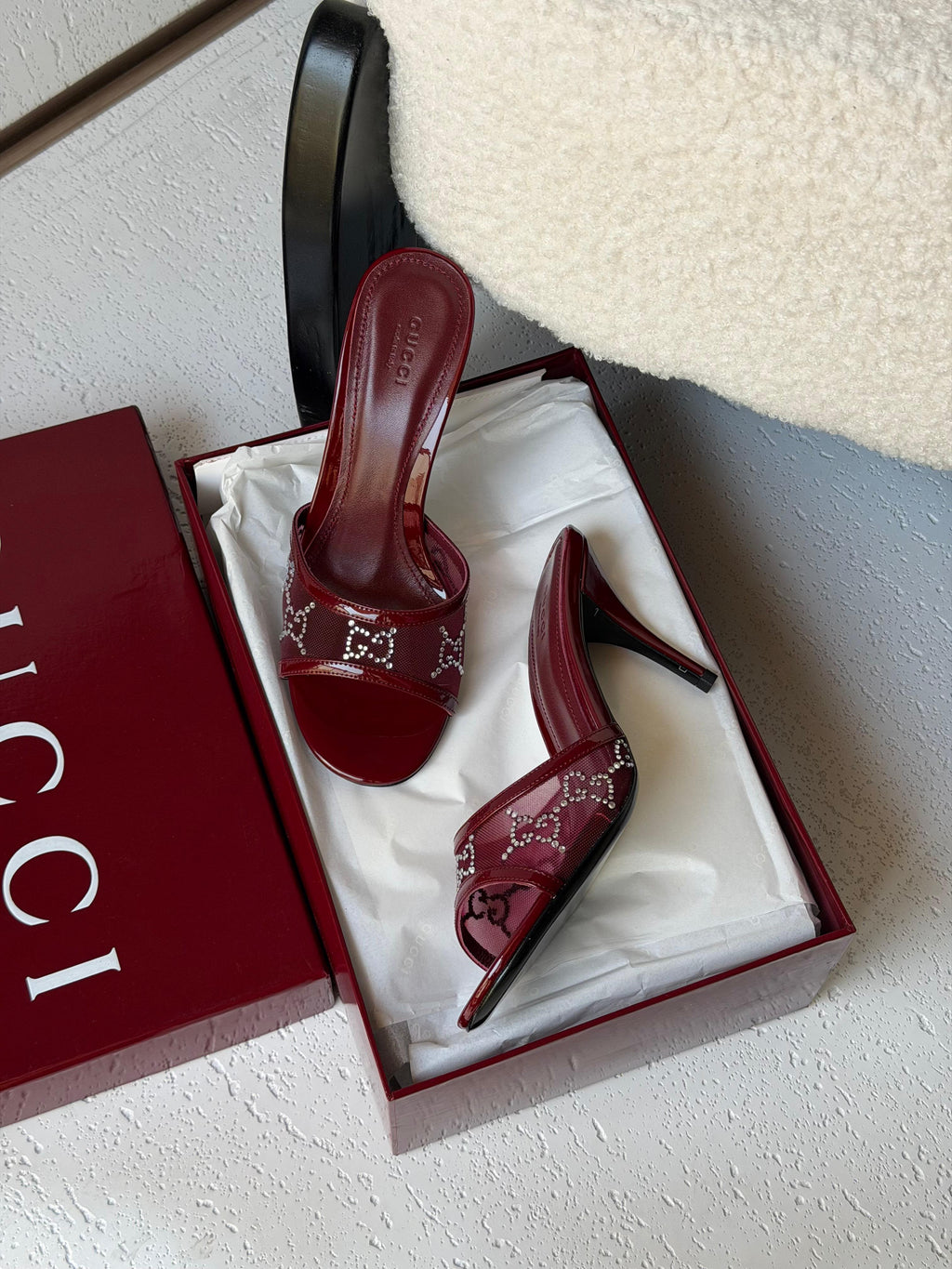Gucci GG crystal sandals - 7