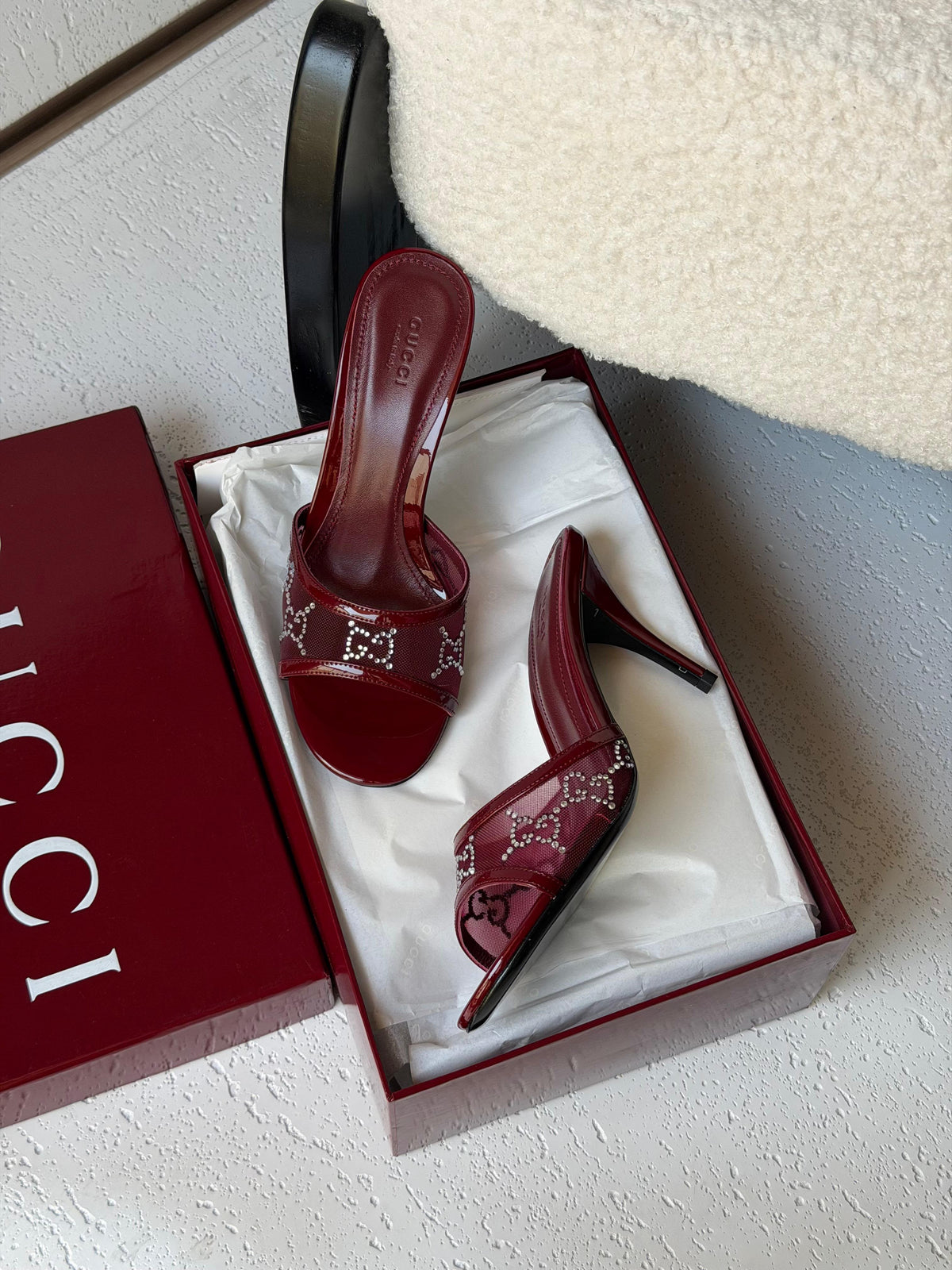 Gucci GG crystal sandals - 7