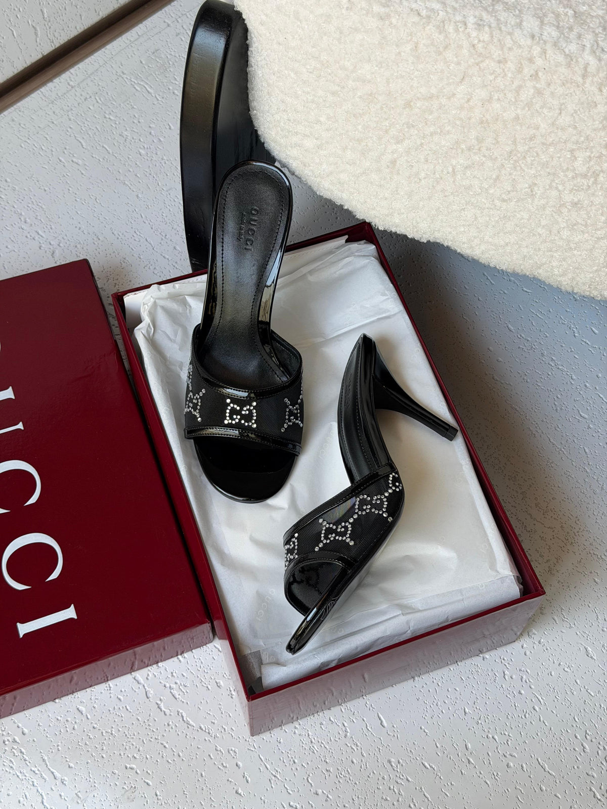 Gucci GG crystal sandals - 6
