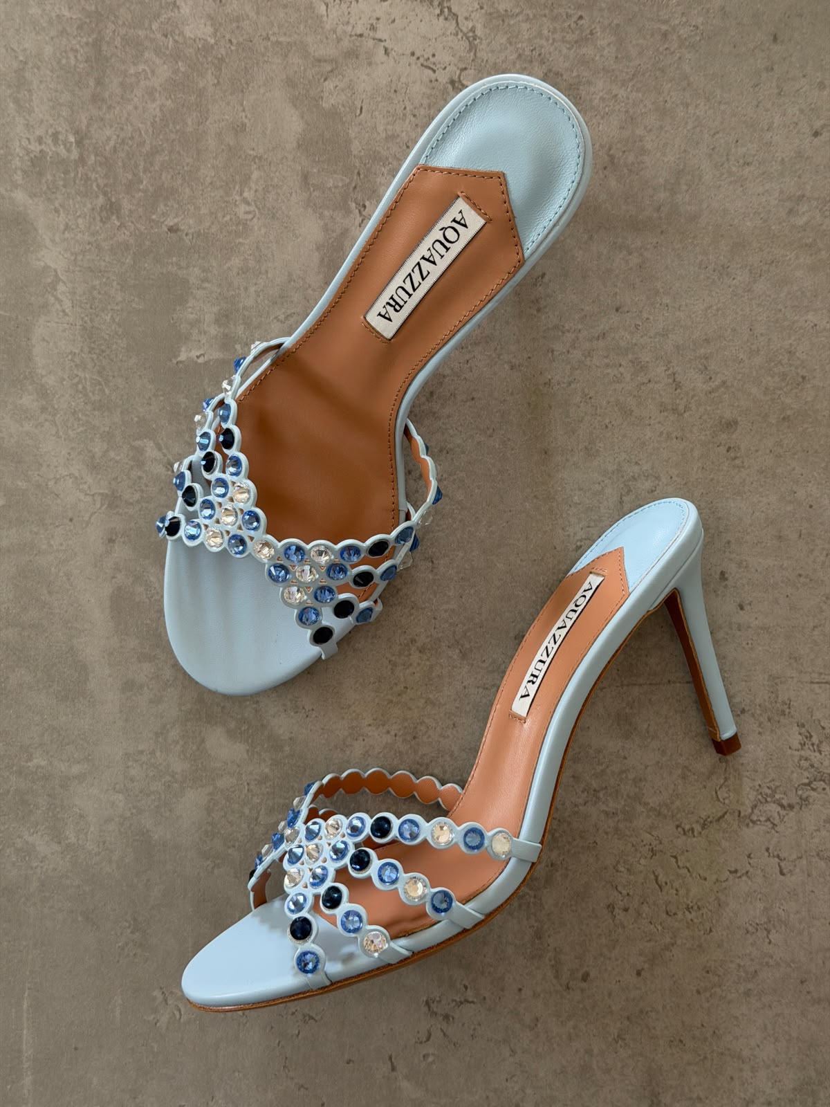 Aquazzura Tequila Embellished Sandals - 7
