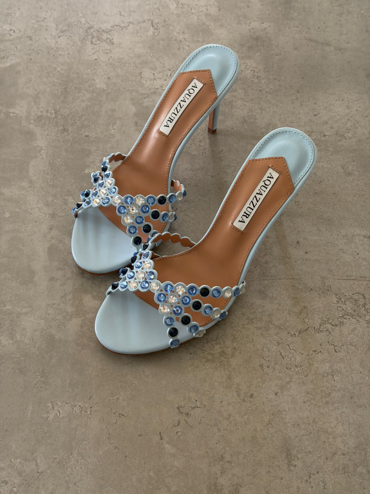 Aquazzura Tequila Embellished Sandals - 10