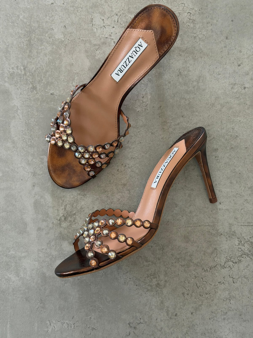 Aquazzura Tequila Embellished Sandals - 8