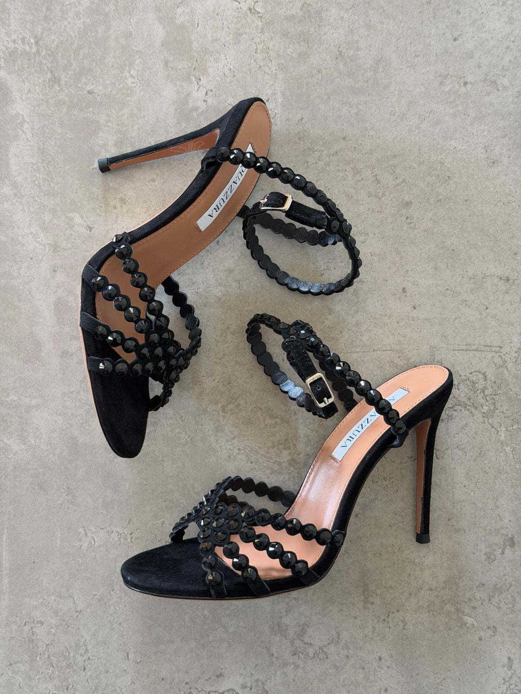Aquazzura Tequila Embellished Sandals - 8