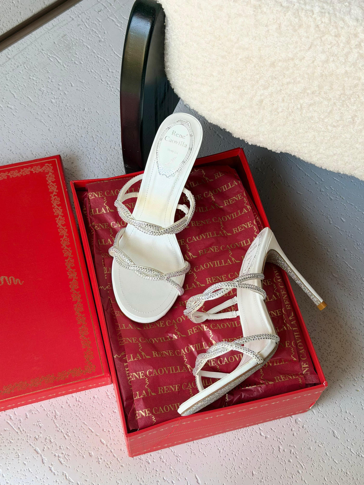 Rene Caovilla Braid Sandals - 7