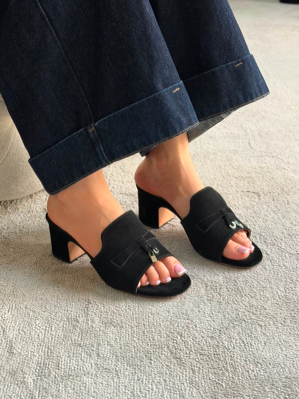 Loro Piana Summer Charms Heeled Sandal - 11