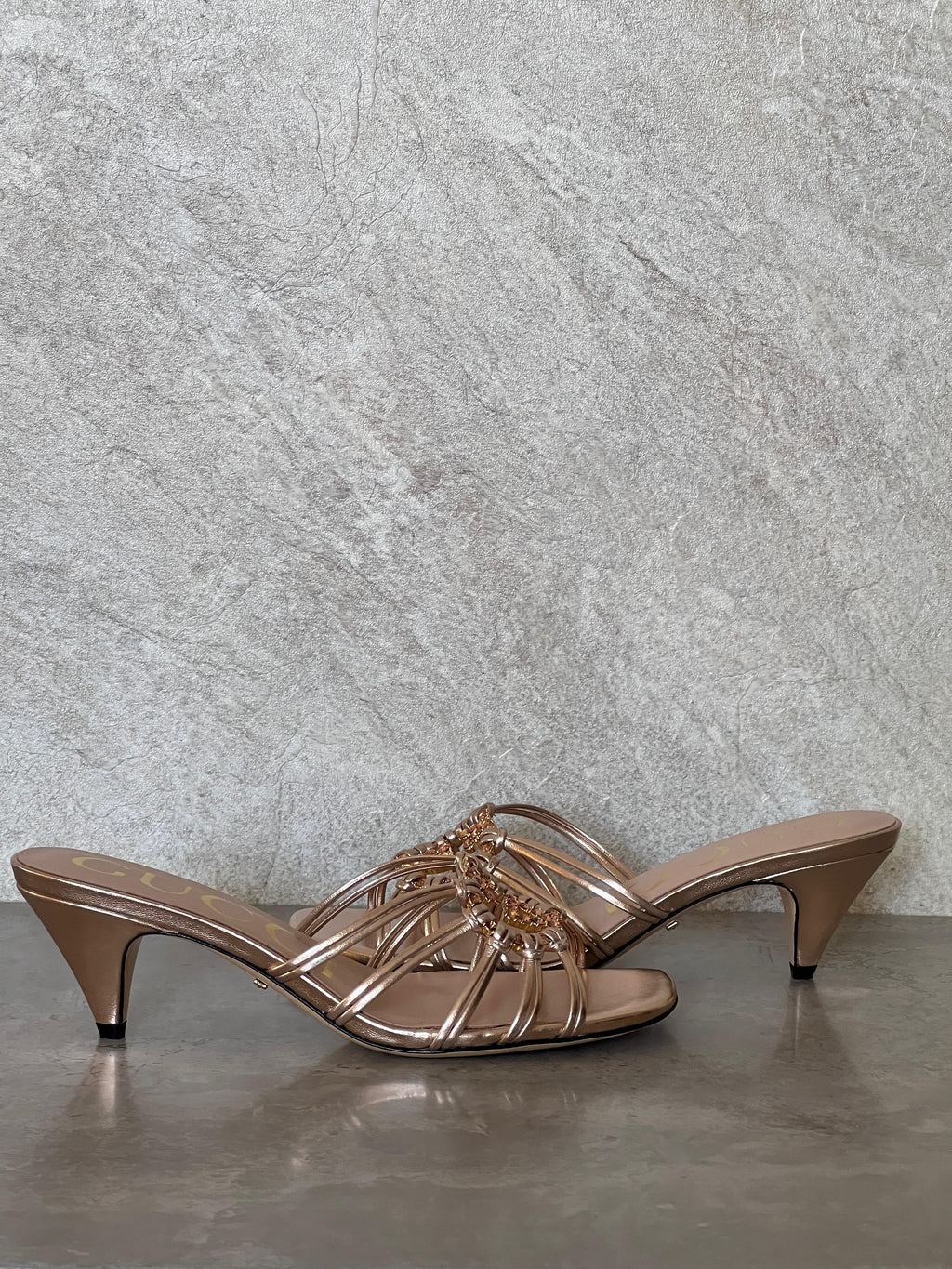 Gucci Crystal Interlocking G Sandal - 4