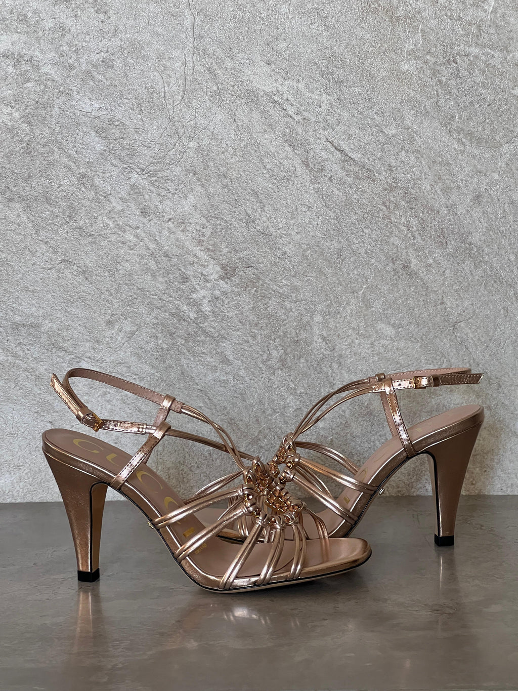 Gucci Crystal Interlocking G Sandal - 4