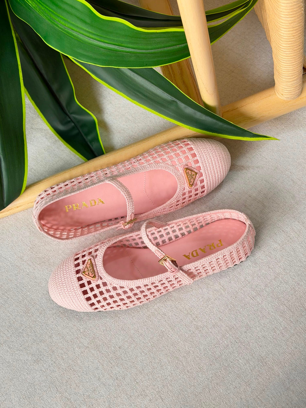 Prada Ivory Crochet Ballerinas - 11