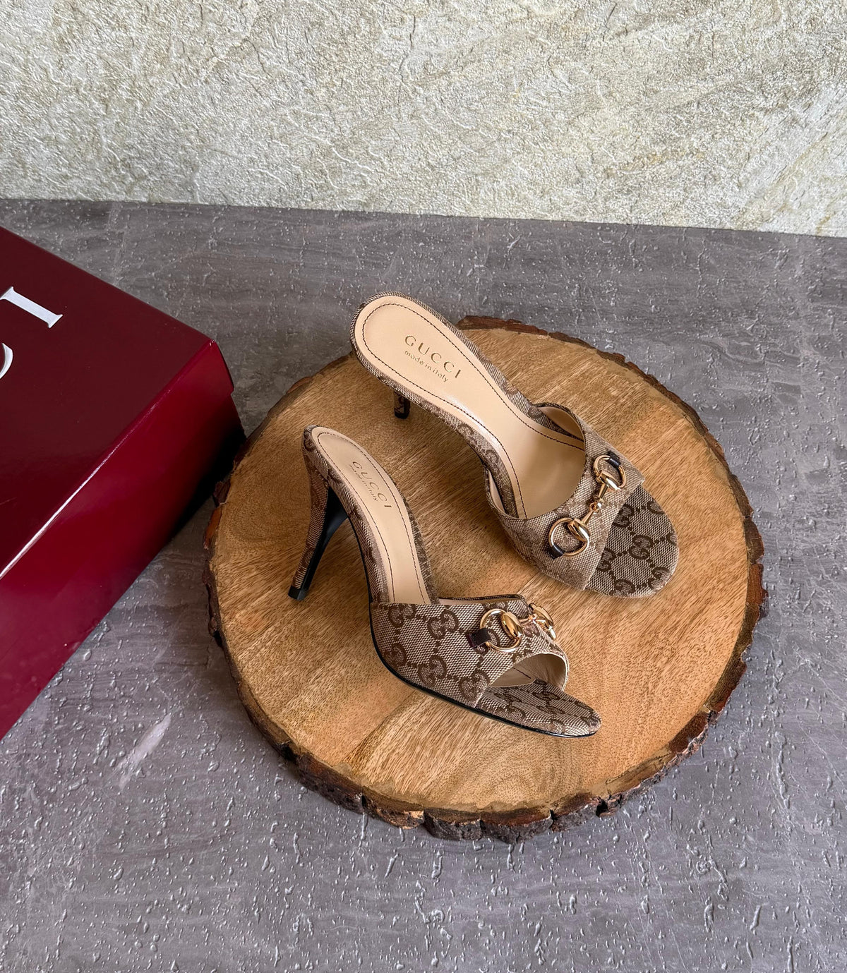 Gucci Horsebit GG Canvas Mule Sandal - 2