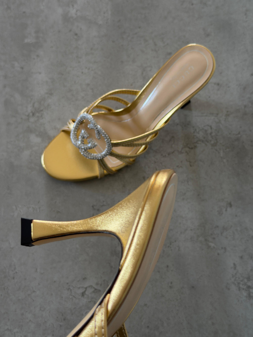 Gucci Crystal Interlocking G Sandal - 4