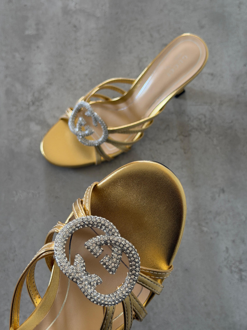 Gucci Crystal Interlocking G Sandal - 3