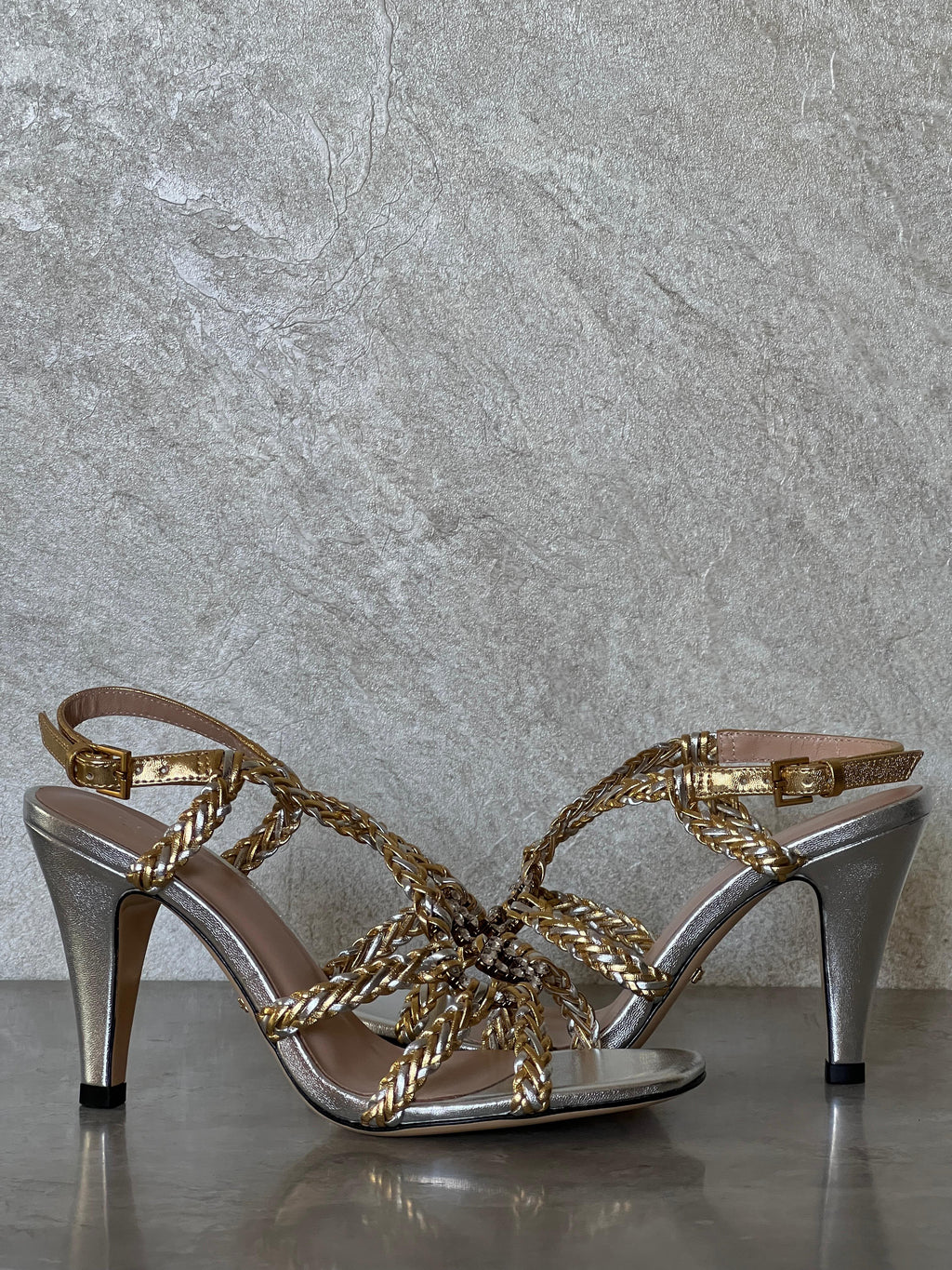 Gucci Crystal Interlocking G Sandal - 4