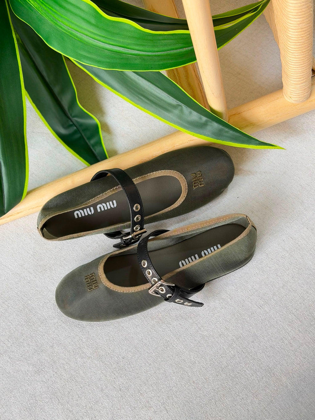 Miu Miu Mesh Fabric Ballerinas - 8