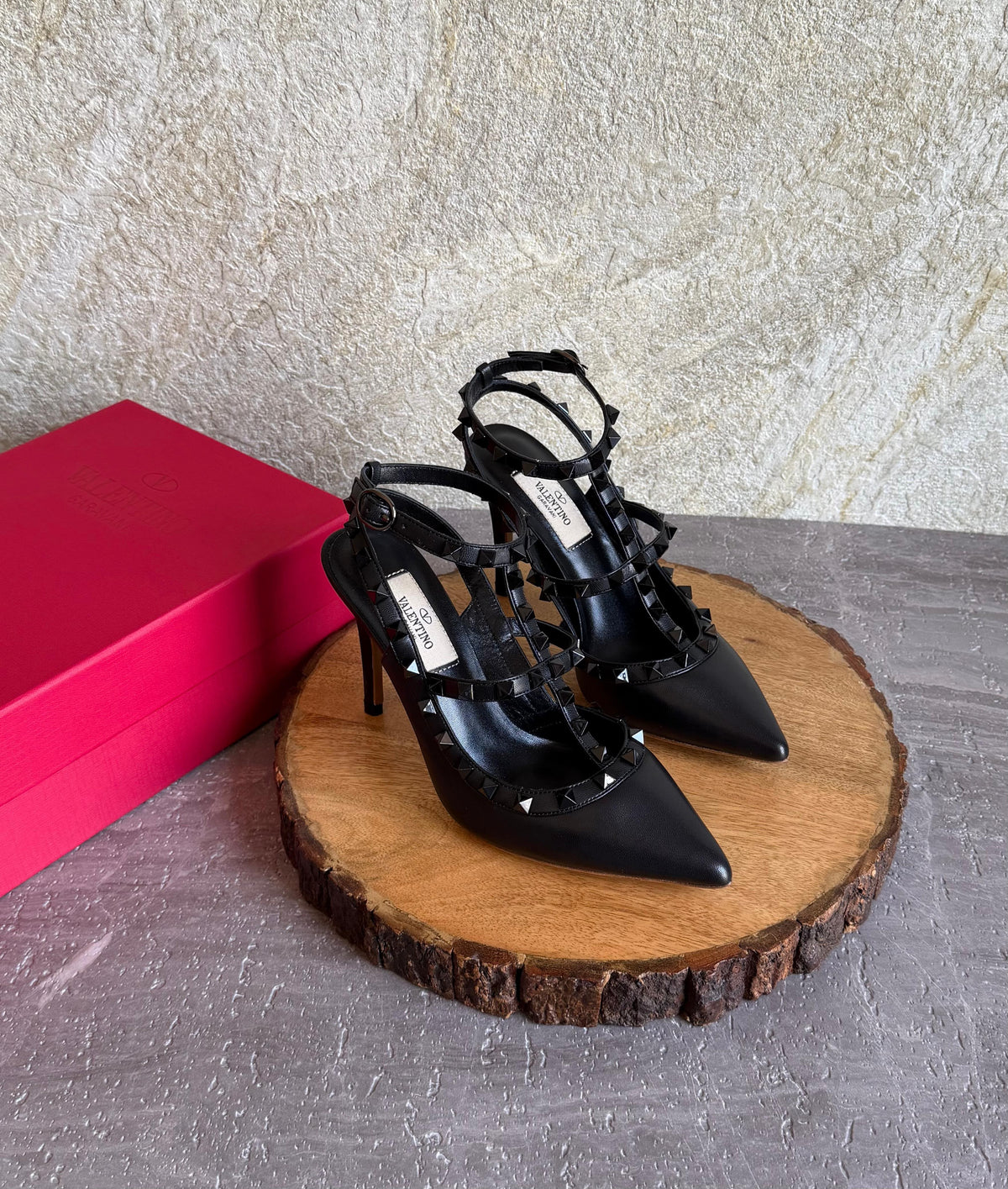 Valentino Garavani Rockstud Ankle Strap Pumps - 5