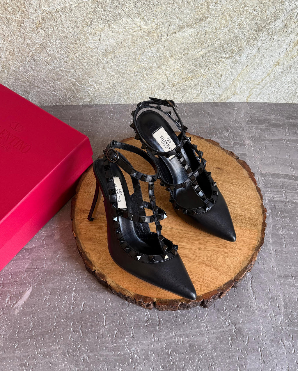 Valentino Garavani Rockstud Ankle Strap Pumps - 4