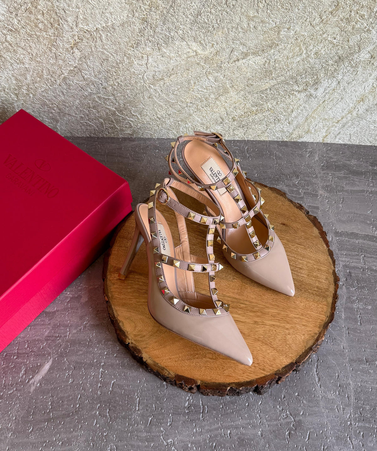 Valentino Garavani Rockstud Ankle Strap Pumps - 3