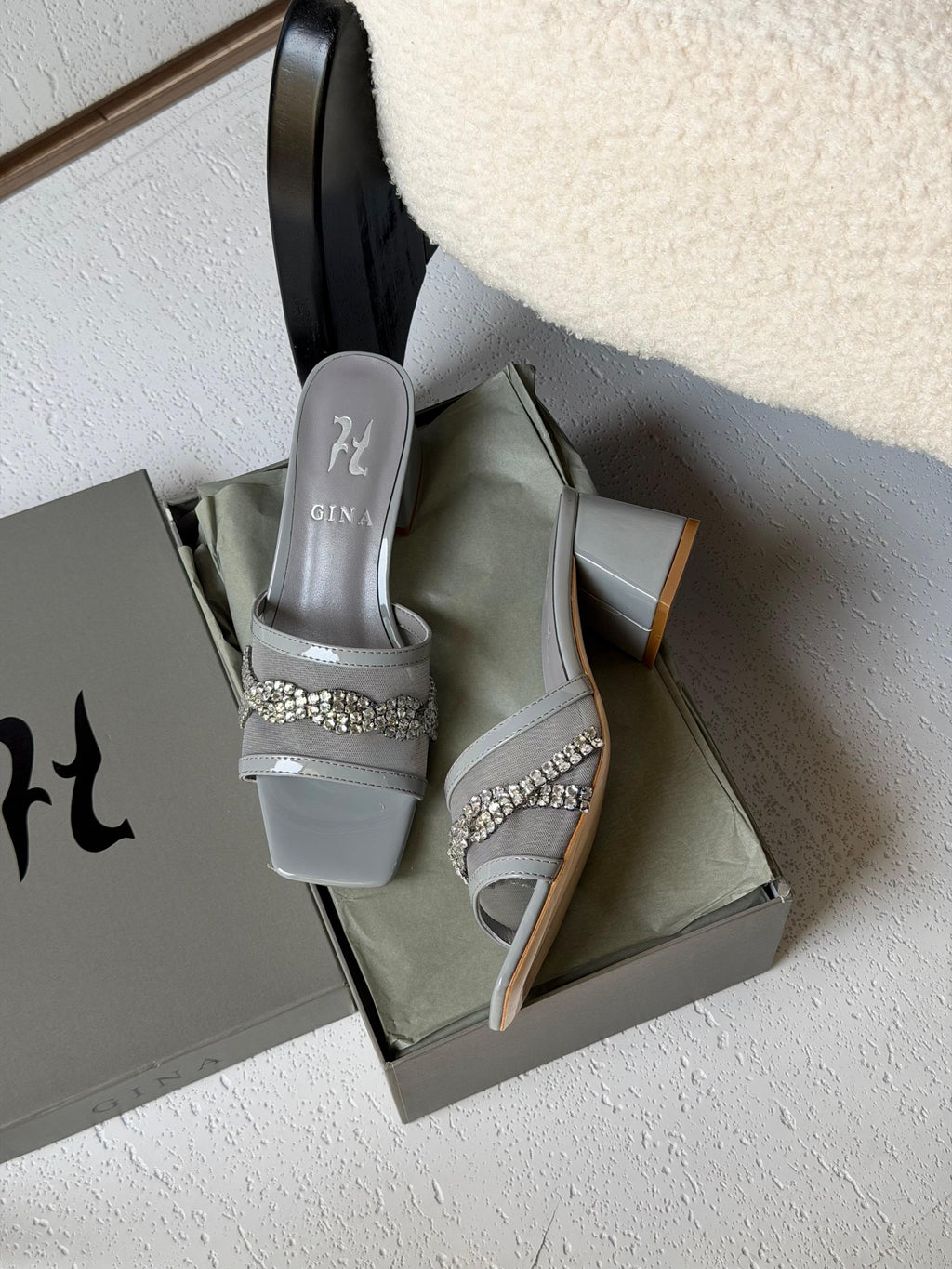 Gina Square-Toe Mesh Mules - 5