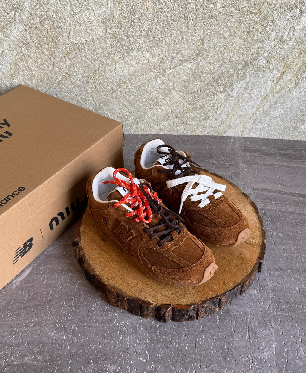 Miu Miu x New Balance 530 SL Suede Sneakers