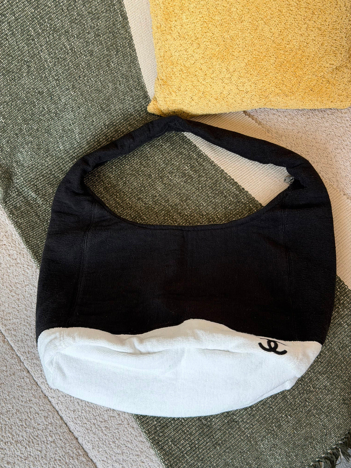Chanel Terry Cloth CC Beach Bag and Towel Set - 4
