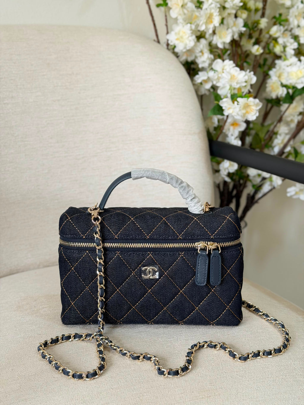 Chanel Caviar Quilted Trendy Handle Slim Vanity - 9