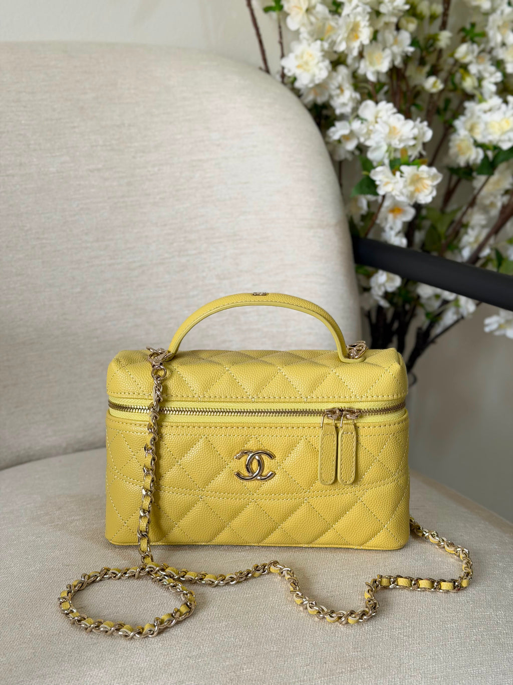 Chanel Caviar Quilted Trendy Handle Slim Vanity - 8