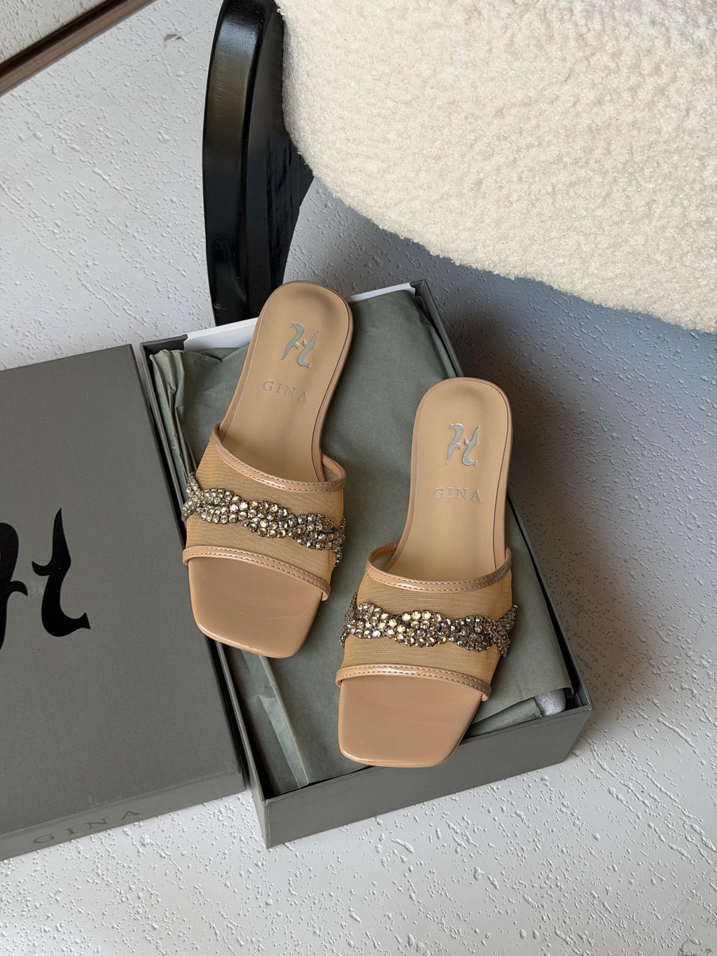 Gina Square-Toe Mesh Flats - 5