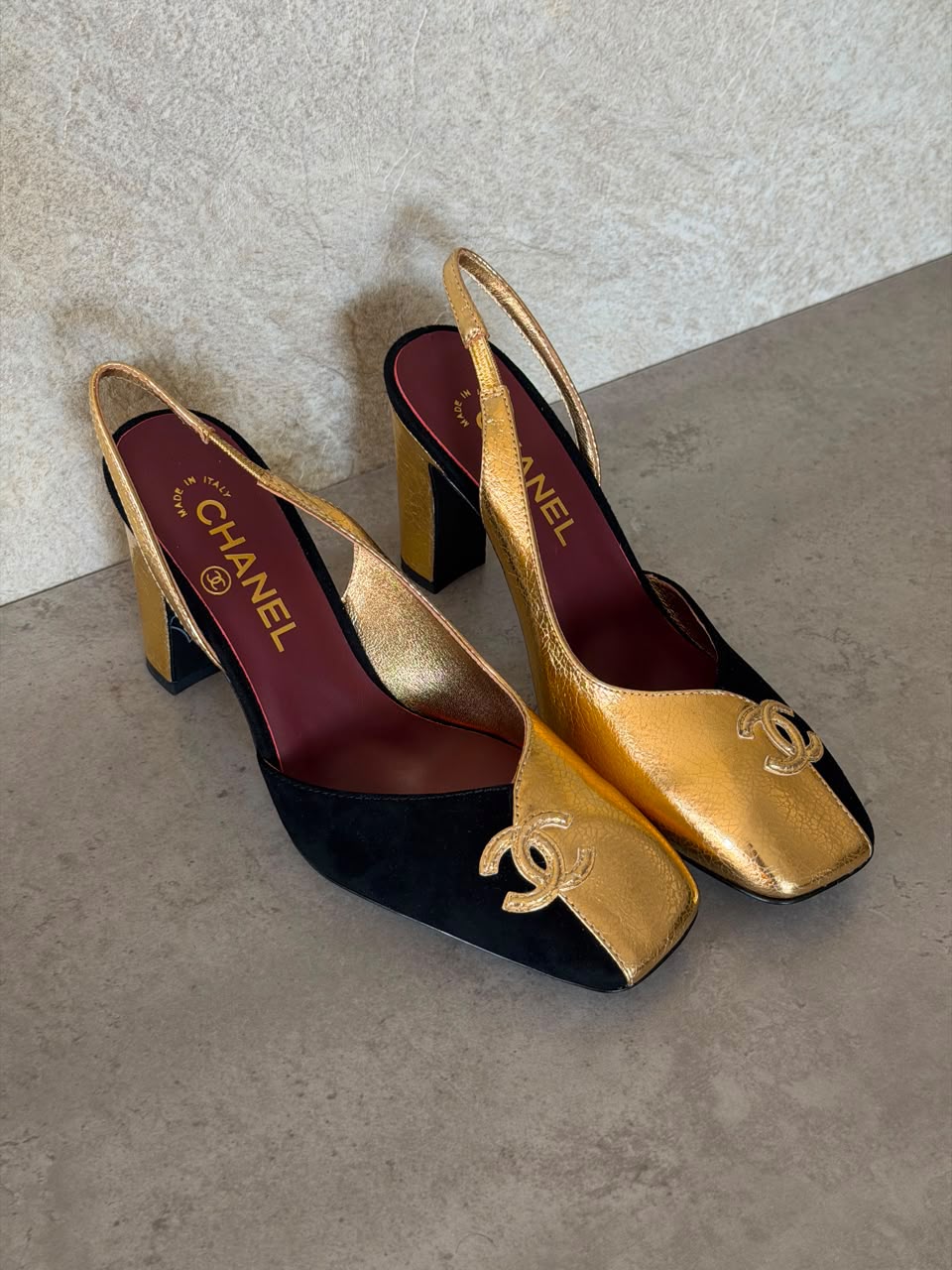 Chanel Slingback Two-Tone Pumps - 8