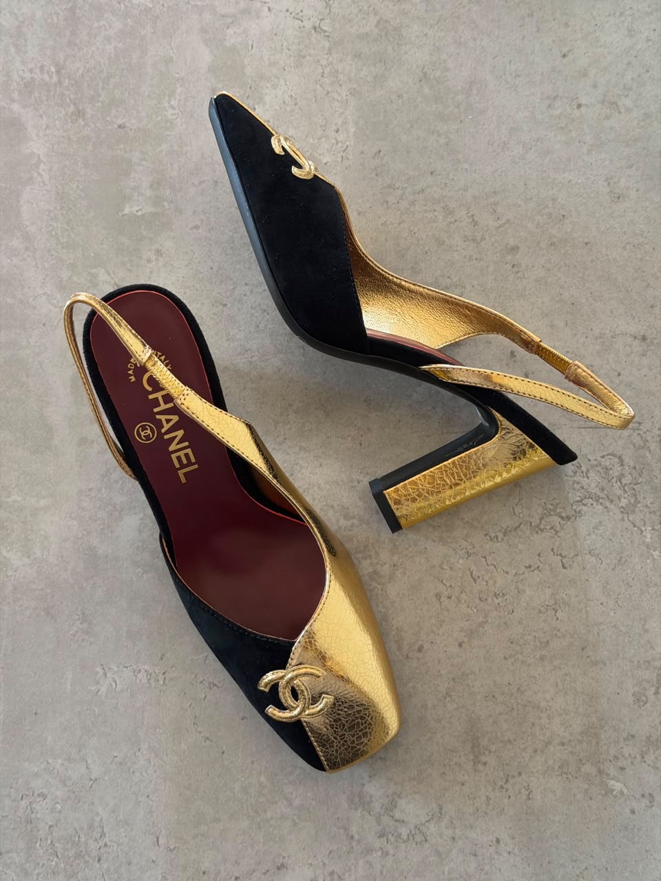 Chanel Slingback Two-Tone Pumps - 5