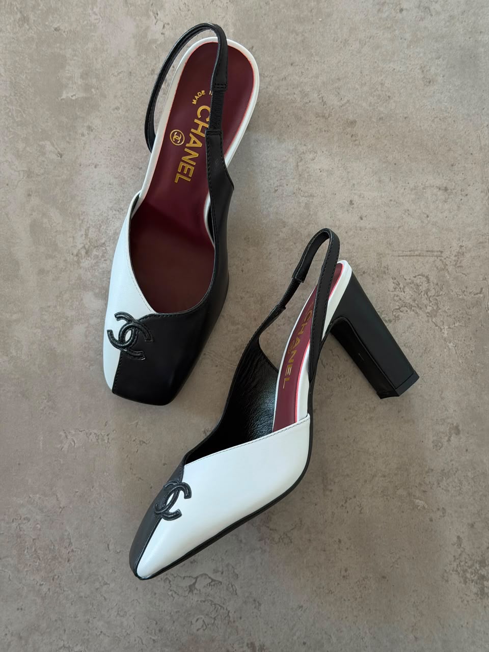 Chanel Slingback Two-Tone Pumps - 4
