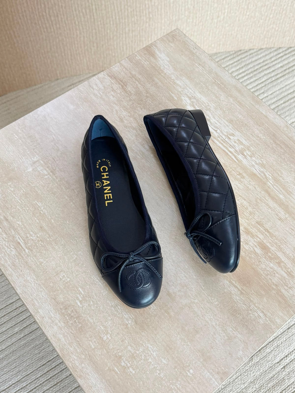 Chanel Washed Out Denim Quilted Ballet - 5
