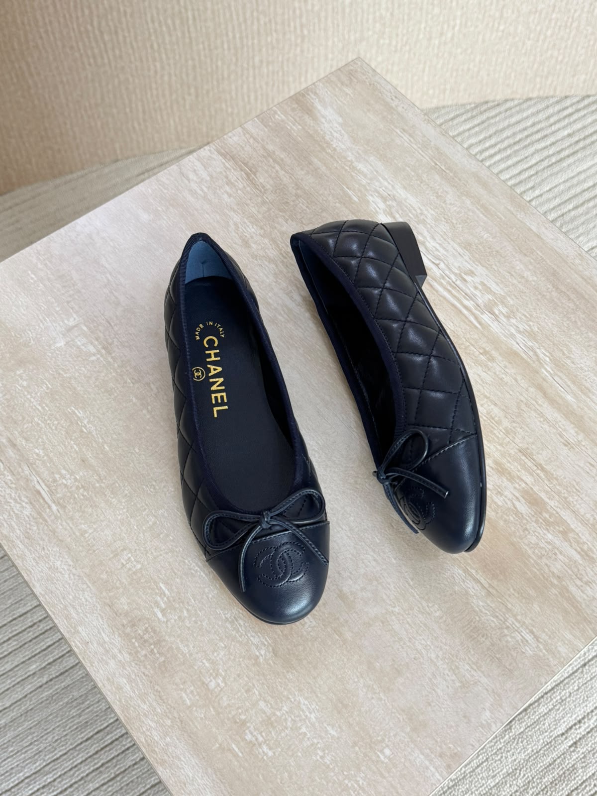 Chanel Washed Out Denim Quilted Ballet - 5