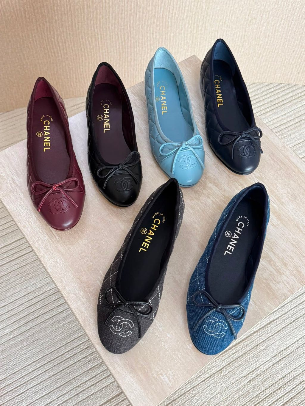 Chanel Washed Out Denim Quilted Ballet - 2